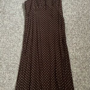 American Eagle Outfitters Brown Polka Dot Dress